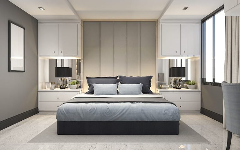 HD-wallpaper-bedroom-gray-style-interior-modern-bedroom-interior-design-black-table-lamps-stylish-interior